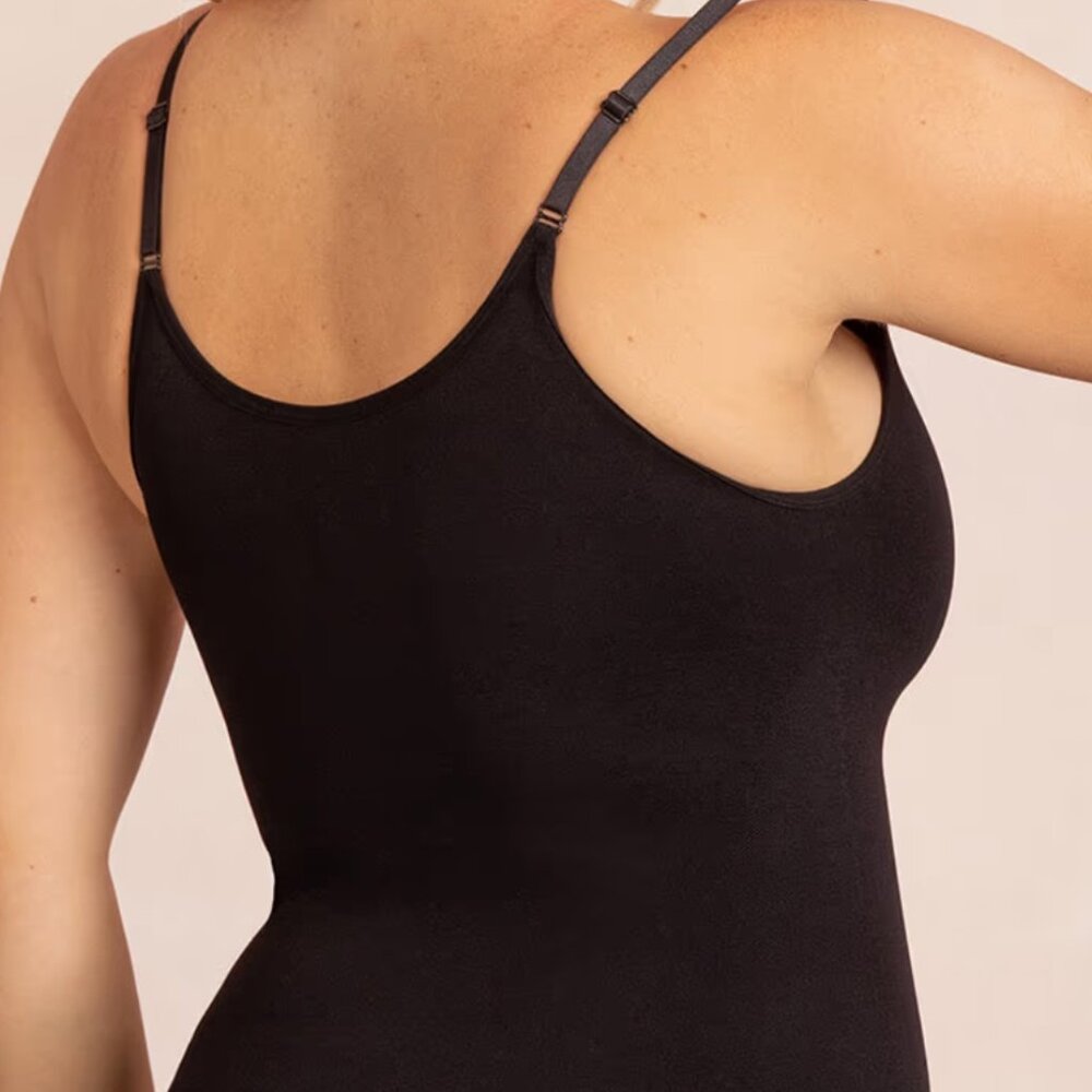 NWT SHAPERMINT Essentials All Day Every Day Scoop Neck Cami Black 2XL